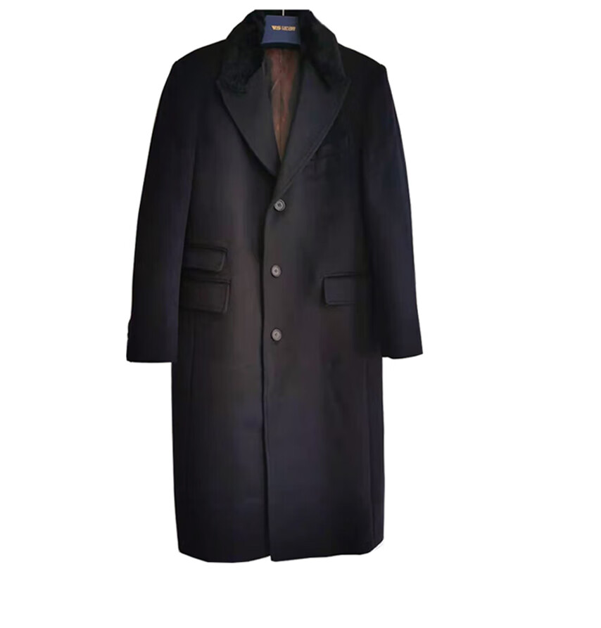 chesterfield柴斯特英伦复古冬装经典长款修身羊毛呢大衣外套男定制款