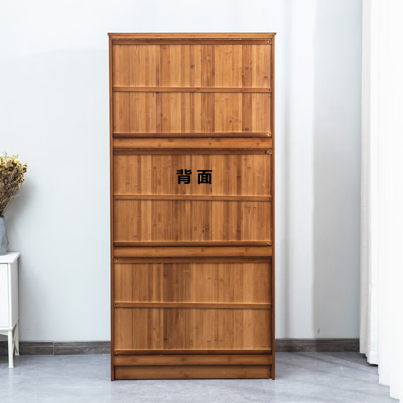 衣柜 竹衣柜全竹木衣柜卧室衣橱3落地简易结实耐用楠竹柜子储物柜带门