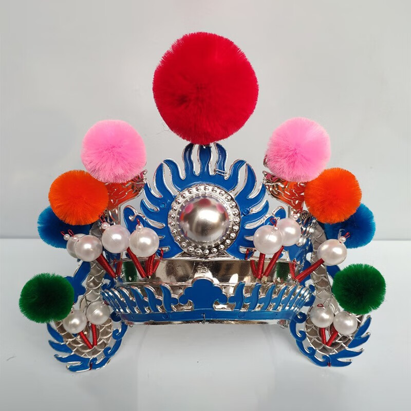 戏剧头饰戏曲小列子小额子京剧道具帽子头盔打鼓额子列子演出用品 j