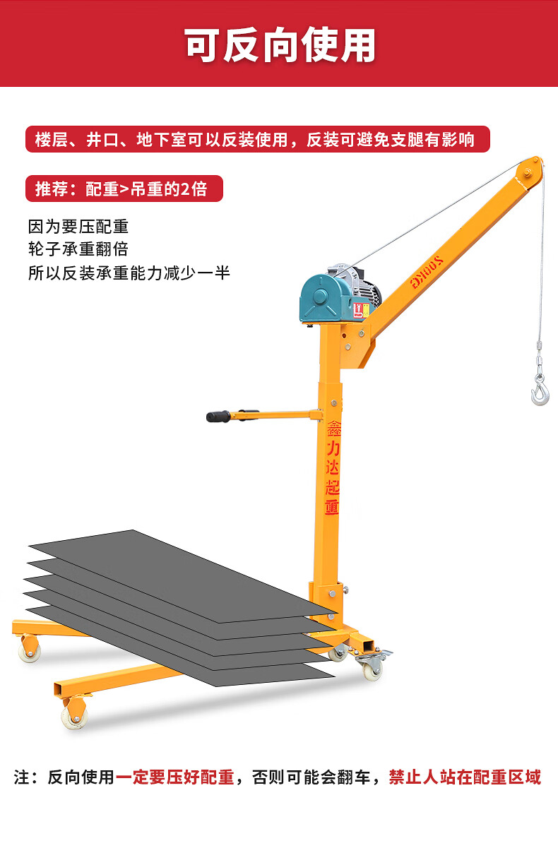 家用小吊机的制作方法图片