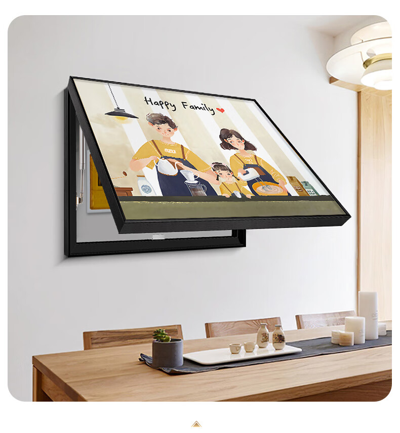 温馨wifi遮挡装饰箱餐厅电表箱挂画强弱配电箱壁画北欧风电闸箱画惬意