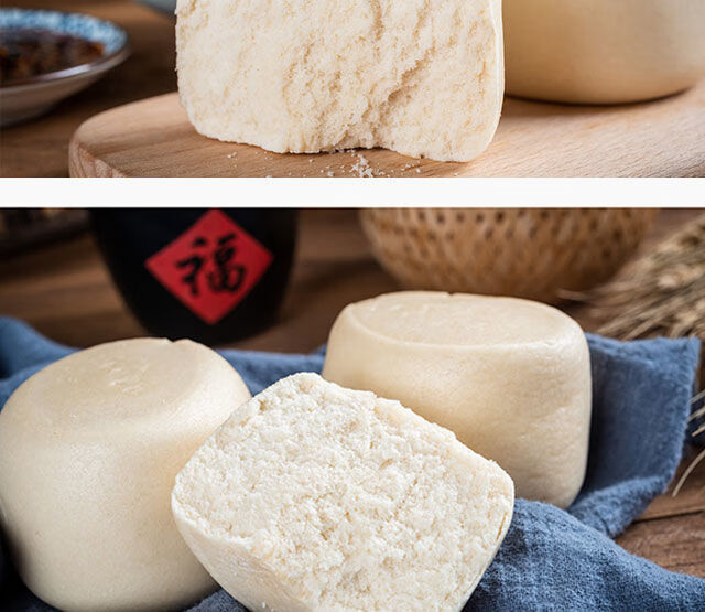 陕西特产蒲城椽头馍千层蒸馍全麦馒头面食饼馒头pk山东馒头6枚试吃装