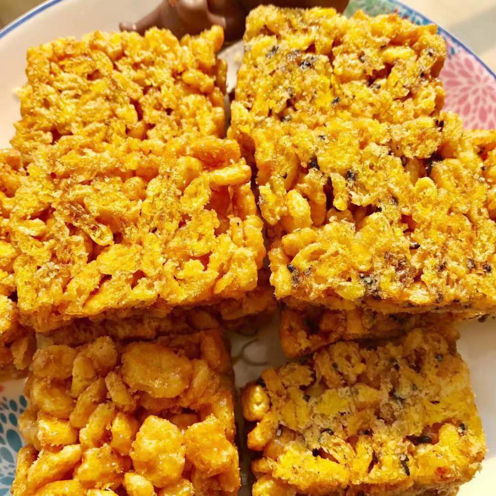 手工红糖玉米酥杂粮糕米糕胖玉米糕浙江诸暨特产怀旧小吃零食 芝麻