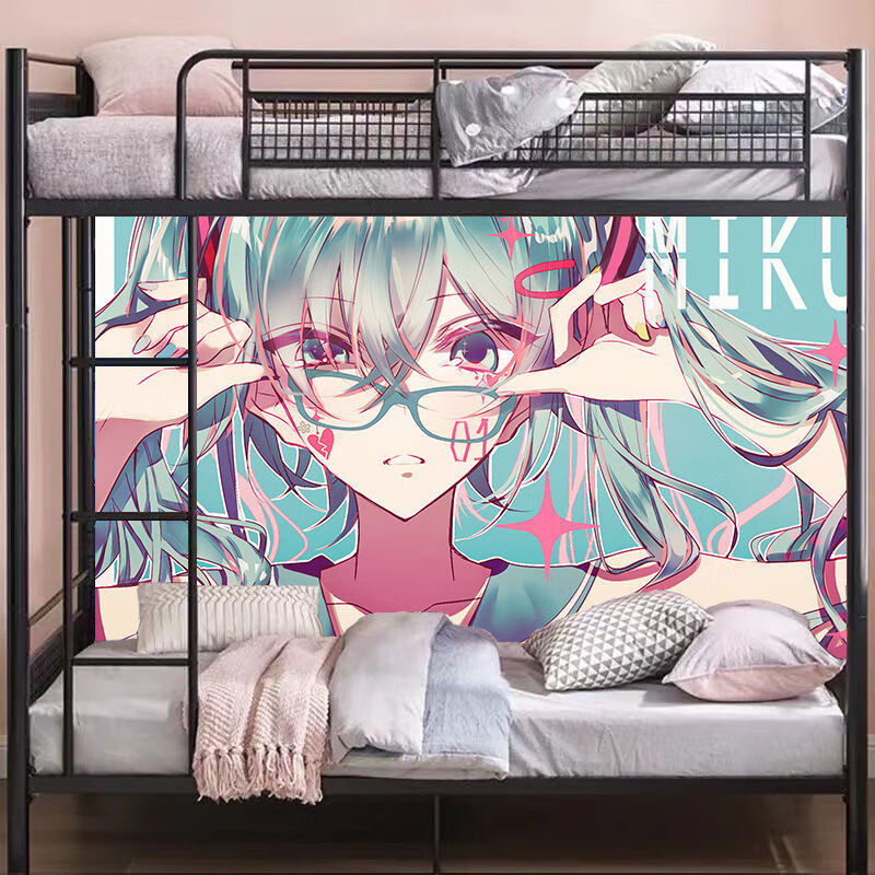 初音未来动漫海报墙贴超大污寝室二次元学生宿舍自粘墙纸 定制 c20 50