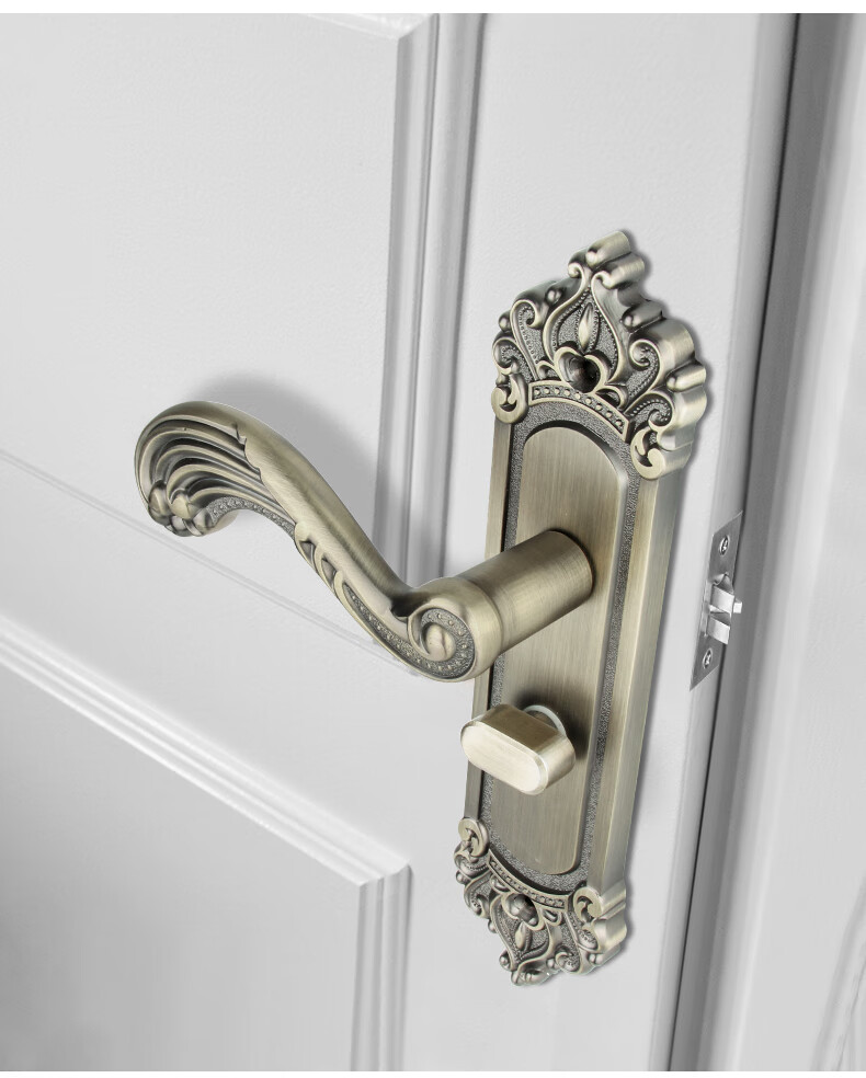 室内木门锁单舌房间门锁磁吸卧室房门锁卫生间门锁通用型标配黄古铜