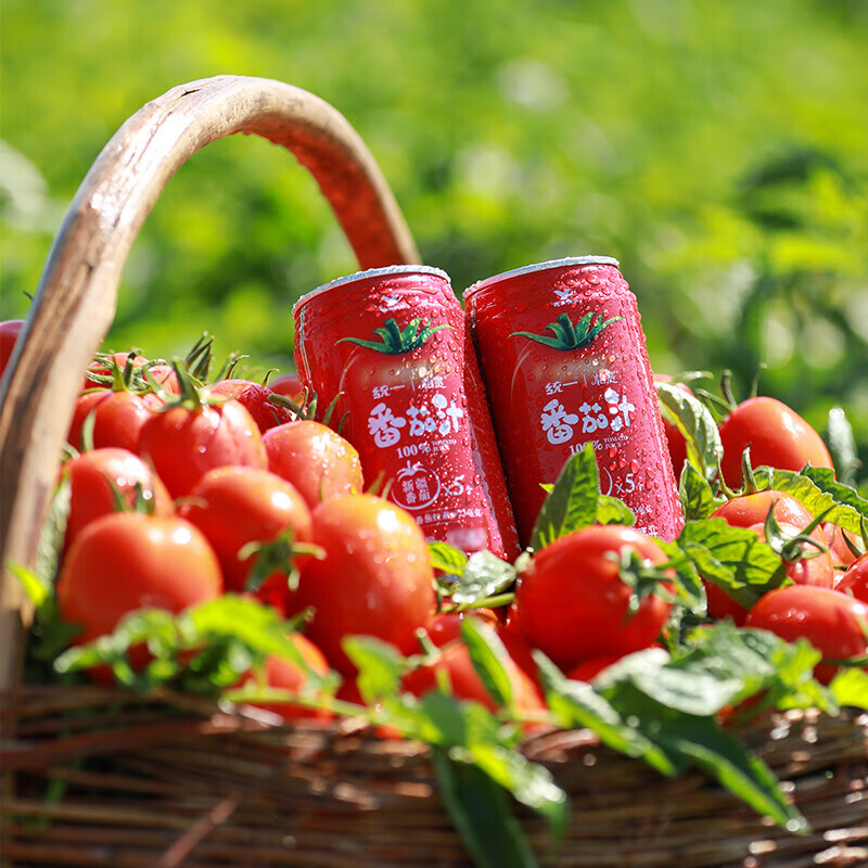 统一番茄汁180ml824罐335ml24罐怡赏番茄汁不糖盐番茄原料来自新疆