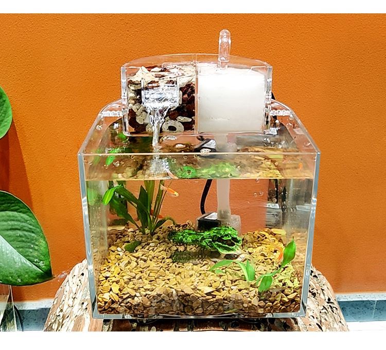 六角恐龙鱼缸 智能一体鱼缸族箱客厅六角恐龙专用2021新款大小带氧气