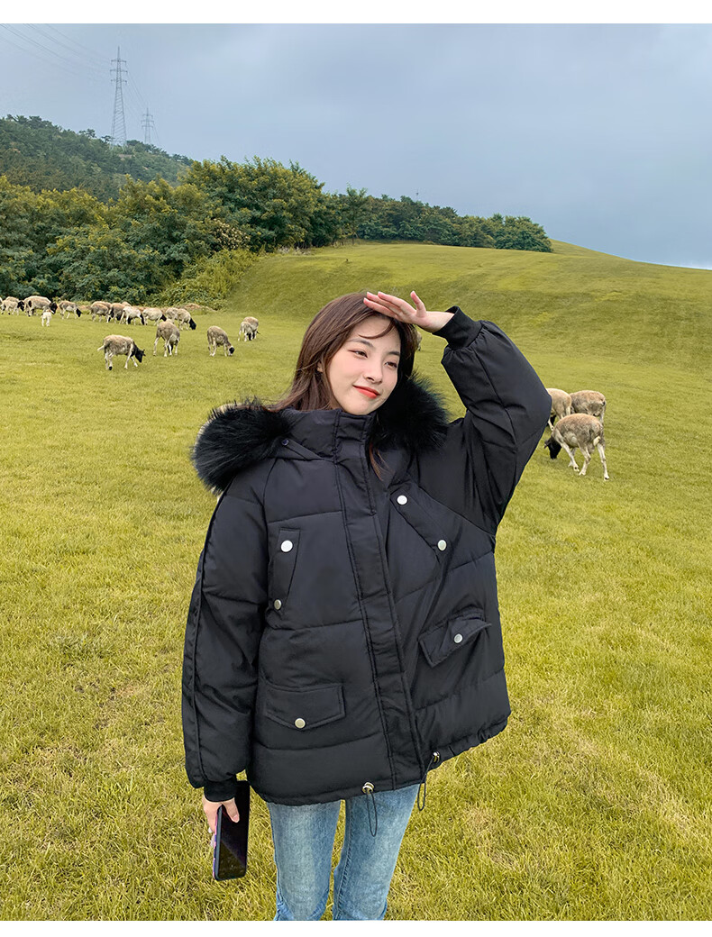 尤柯鸟冬天女生棉服外套学生高中生初中生女孩冬季穿的棉衣袄子加厚加