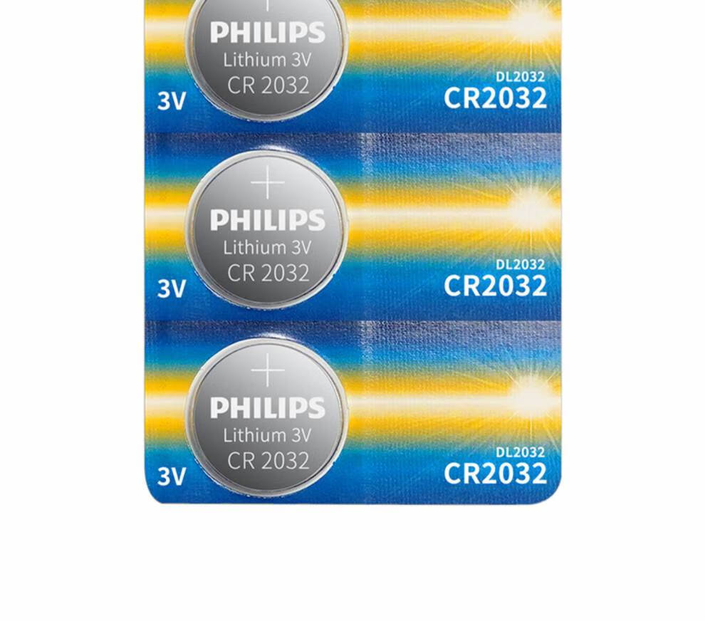 飞利浦(philips)cr2032/2025/1632/cr2450纽扣电池cr2016/1 cr1220【2