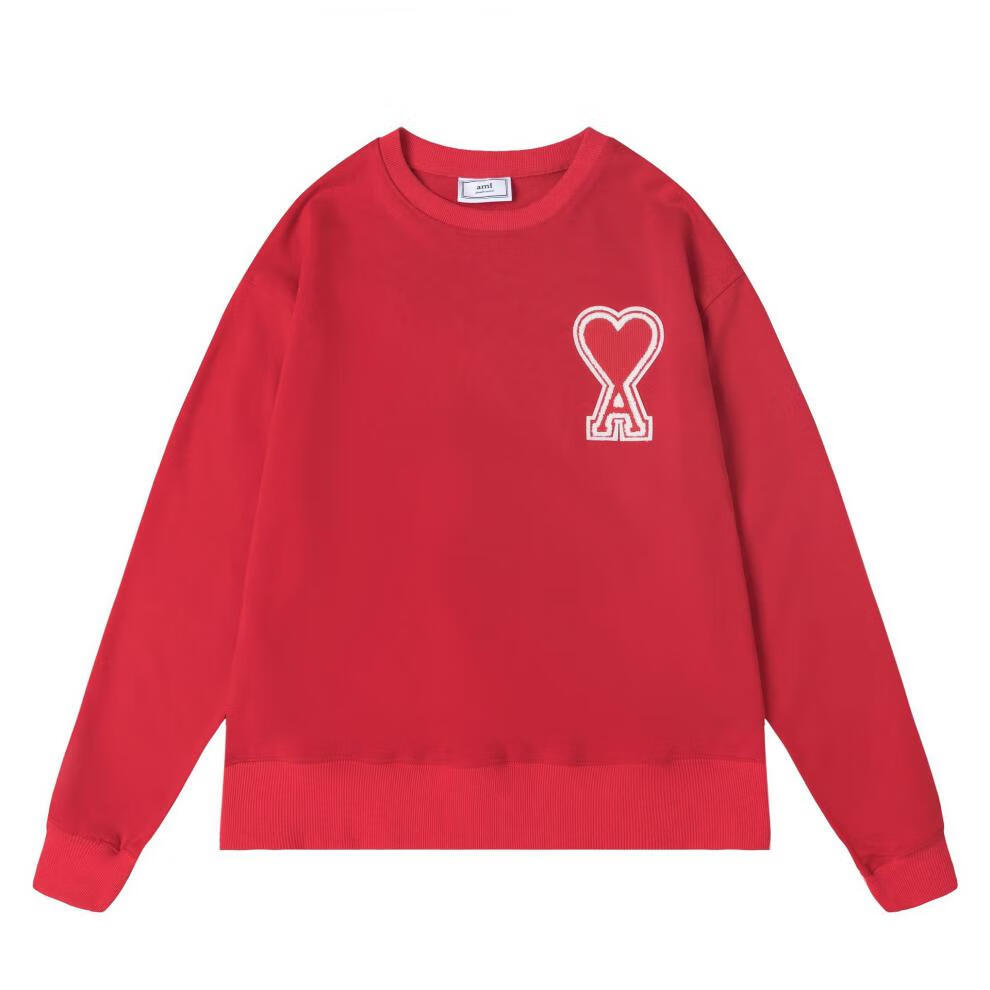 加梵森韩国2021肖战同款刺绣大红心字母a桃心男女情侣款卫衣白色红心