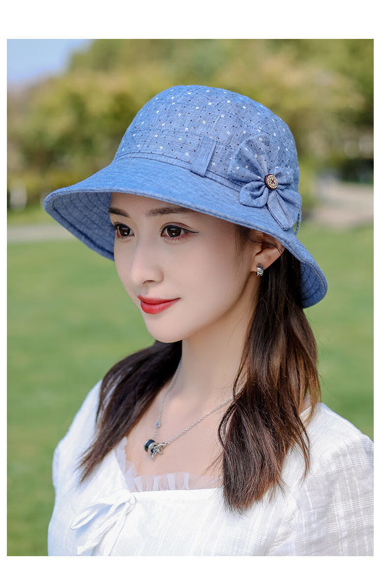 仙充充鱼夫女帽夏季帽子女渔夫帽ins田园春夏新款盆帽洋气时尚百搭