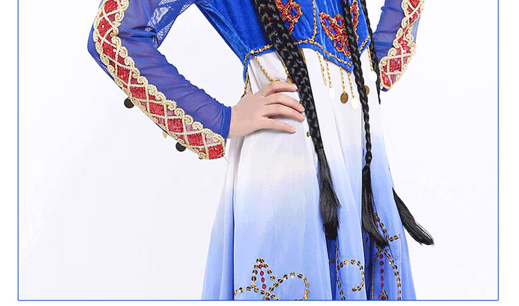 新疆舞辫子扎法图片