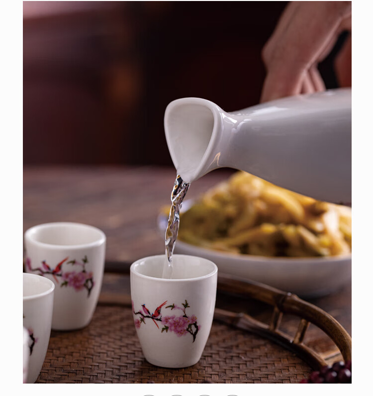 螺冠鹤螺冠鹤 古风陶瓷家用烫酒壶温酒器黄酒烈酒烧酒日式清酒壶白酒