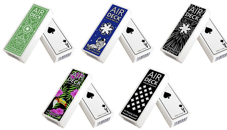 迷你扑克牌防水airdeck扑克牌塑料德州钓鱼迷你游戏收藏防水斗地主