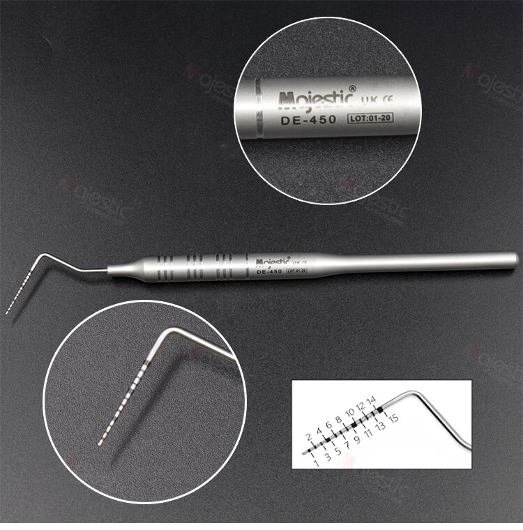 牙科工具cpi牙周袋刻度探针进口不锈钢修复器械齿科口腔材料 根管探针