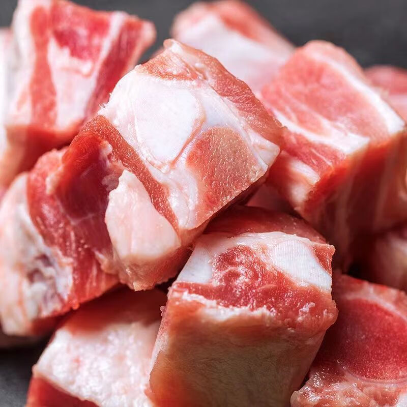新鲜免切多肉排骨块散养猪排骨粒肋排条大排前排块黑猪排整箱批发展志
