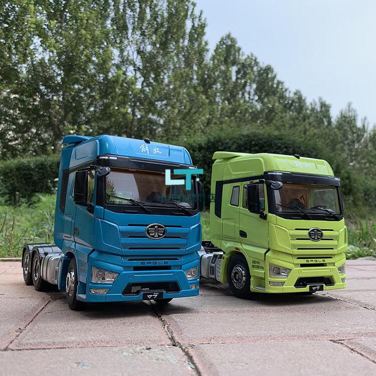 解放卡车模型重卡一汽解放原厂1:24车模解放j7牵引头工程运输卡车合金