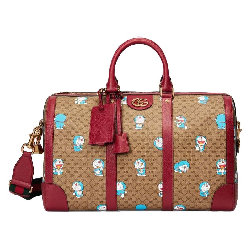 女王节gucci古驰女包哆啦a梦中号单肩手提行李袋6478152tjbg8587预售
