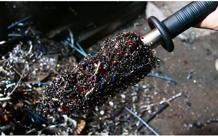 铁滋铁吸铁石棒铁渣铁屑清理器高强力永磁除铁器短款380mm8mm磁铁3颗