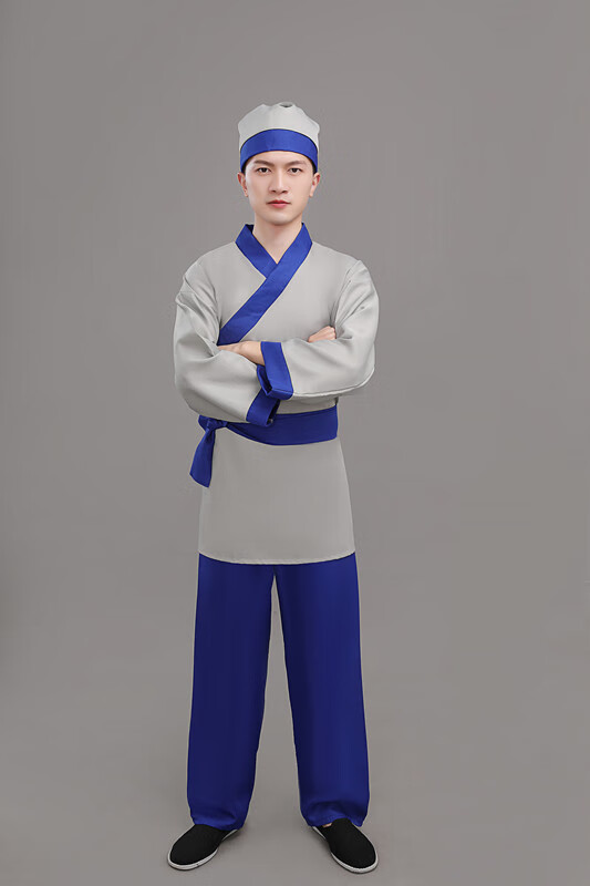 店小二成人古装古装老百姓表演服旧社会农民衣服武工队 款式4 160cm