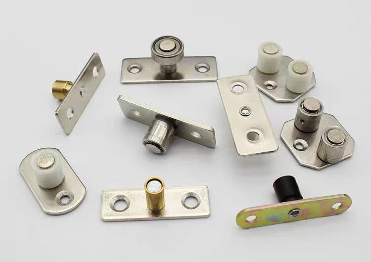 推拉门固定器折叠移门定位器木门下导轮滑轮限位器导向器止摆器塑料