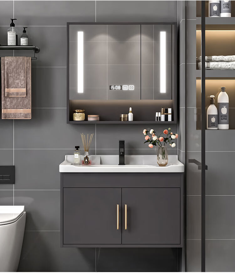 家易仕2021新款现代简约浴室柜组合卫生间轻奢洗漱台洗手洗脸盆柜组合