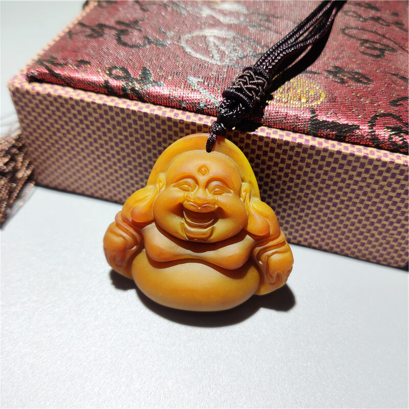 龙涎香吊坠仿龙涎香毛衣链秋冬女款民族风文艺范项链吊坠观音佛时尚