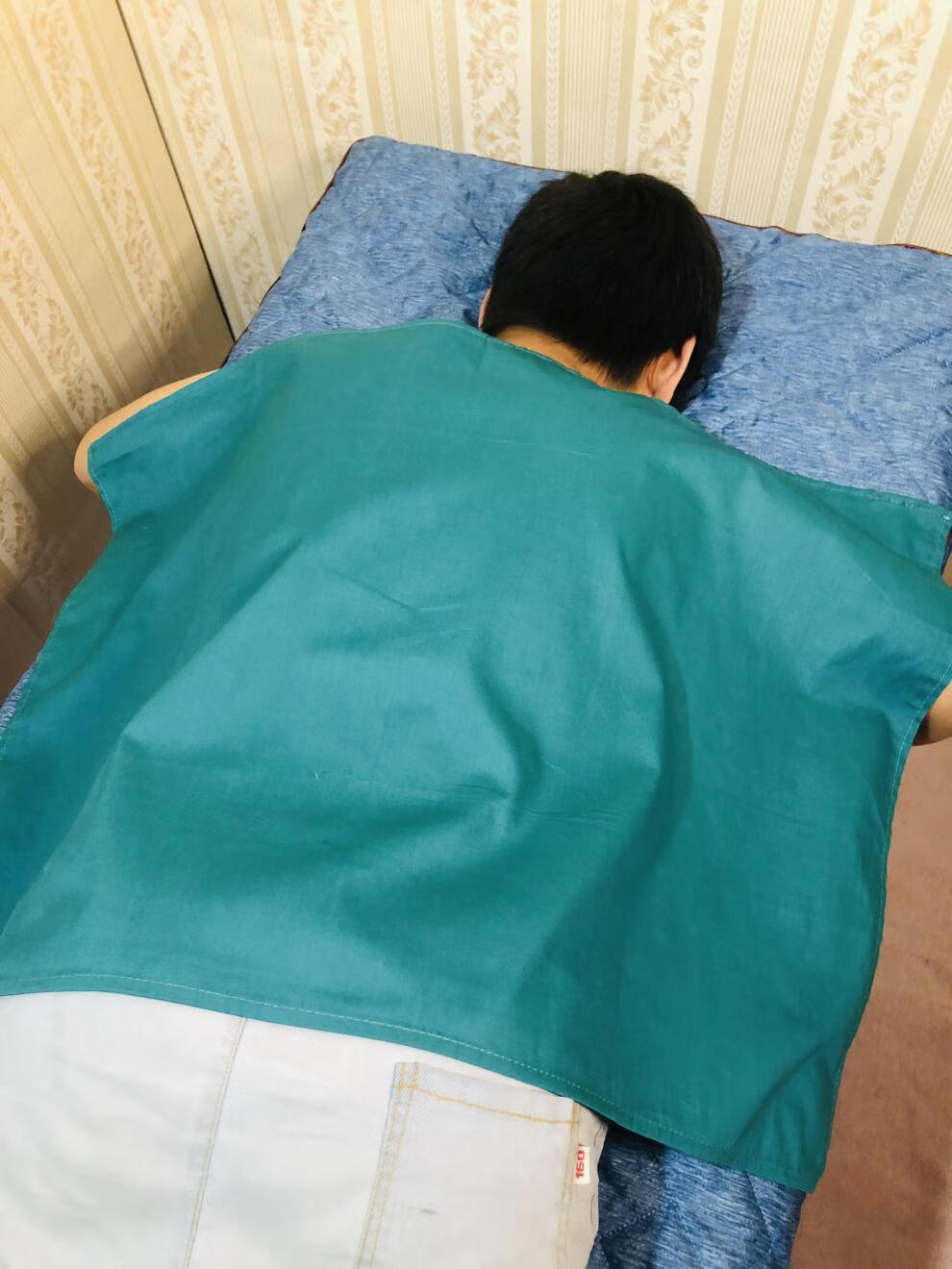 棉按摩巾推拿巾按摩布推拿布棉手布治疗巾美容院推拿馆专用毛巾f1粉色