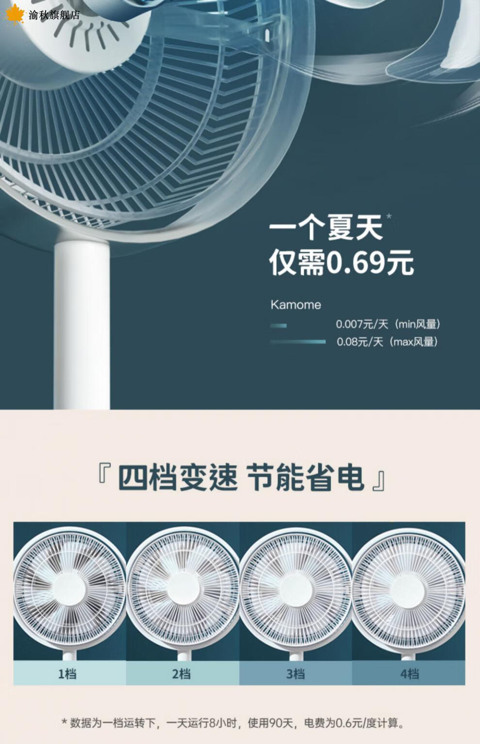【全新升级】海鸥电风扇日本kamomefan电风扇落地家用海鸥轻音空气