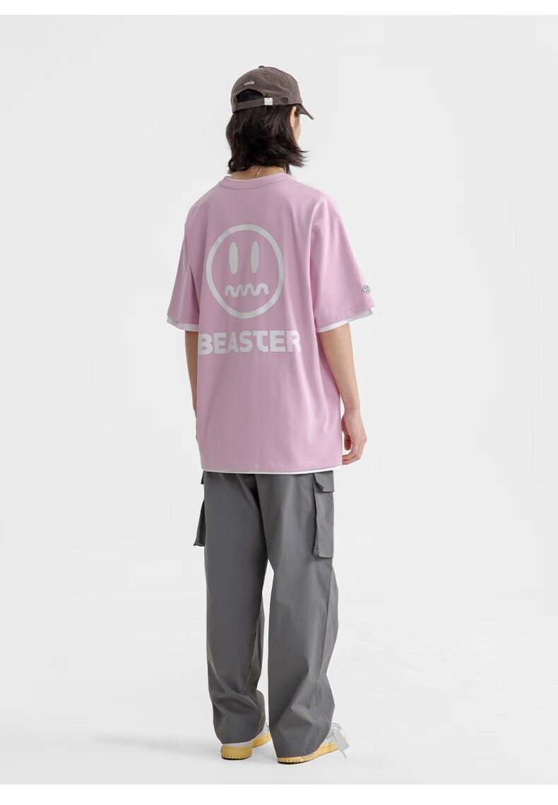 鬼脸小恶魔鬼脸经典潮流t恤宽松休闲短袖上衣 白色 s【图片 价格 品牌