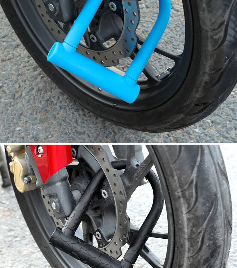 电动车锁u型锁电瓶车防盗锁抗液压剪摩托车锁防撬安全防盗锁精钢u型