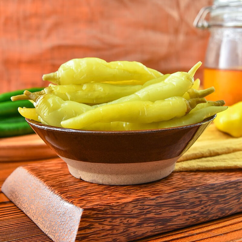泡椒腌辣椒下饭菜泡椒凤爪配料腌制酸辣椒酸野脆辣椒即食易宝脆椒310g