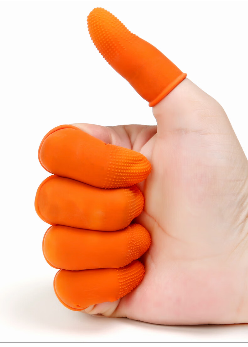 伤口防水手指套洗澡防水套橡胶一次性指套教师老师粉笔写字手指保护套