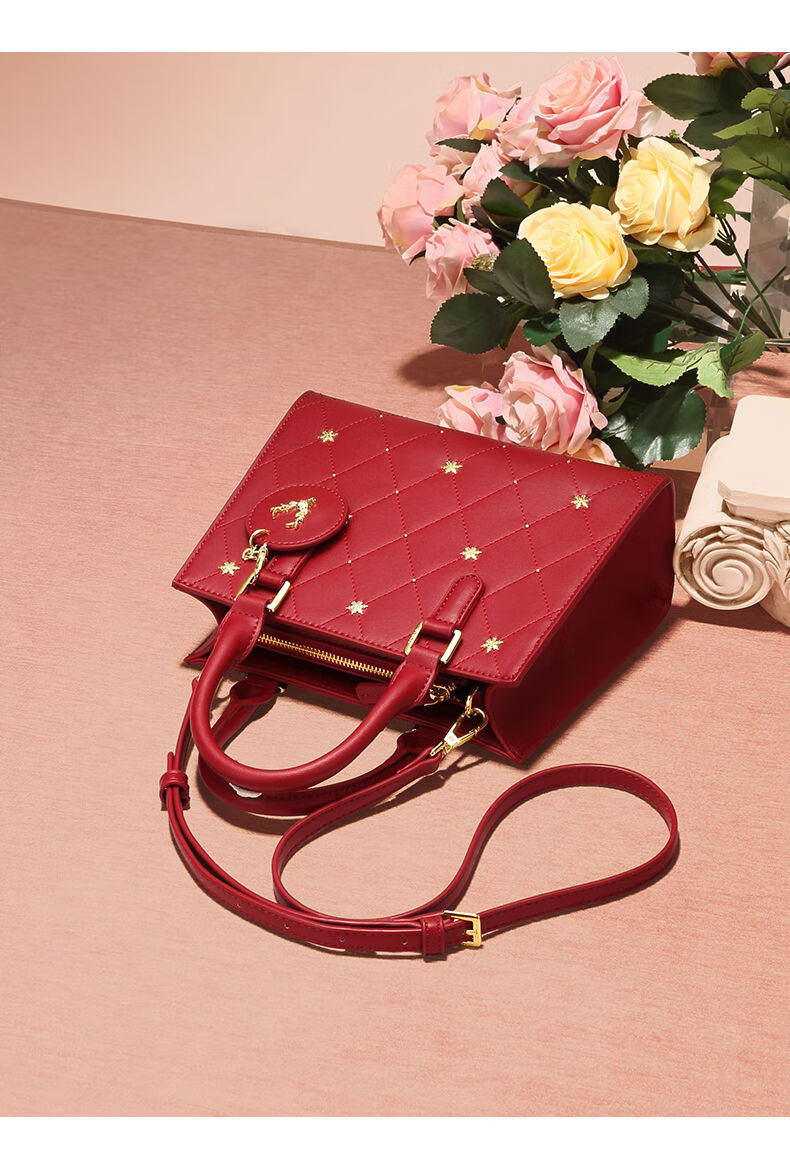 婚包新年礼物单肩包新款红色结婚包包婚包新娘手提包女红色