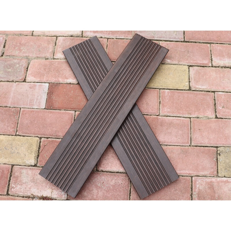 户外重竹地板木栈道园林景观防腐木室外露台庭院高耐地板厂家 栗色小