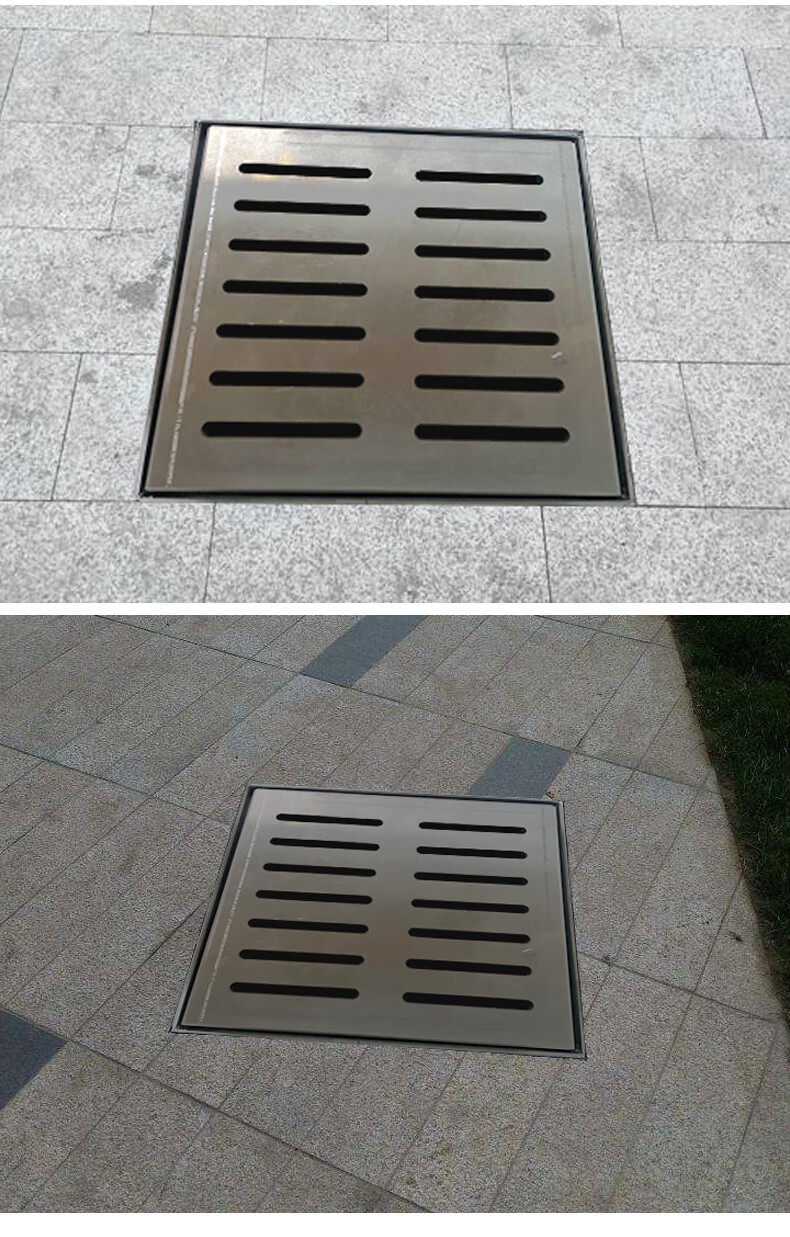 粤美瑞定制室外水沟不锈钢雨水篦子盖板水篦子下水道篦子长方形井篦子