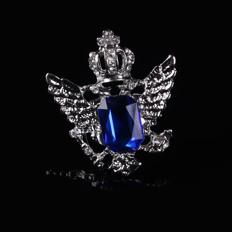 原创英皇爵迹水钻领环夹领带箍复古骑士领带箍男士商务衬衫领带扣