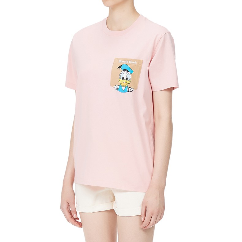 itchocoolatedonaldduck联乘情侣款短袖t恤唐老鸭口袋1141uubkx黑色