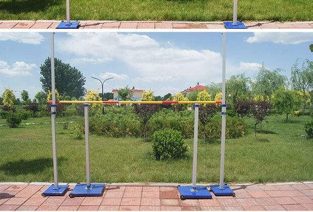 铝合金比赛跳高架可升降可移动调节学校训练横杆简易田