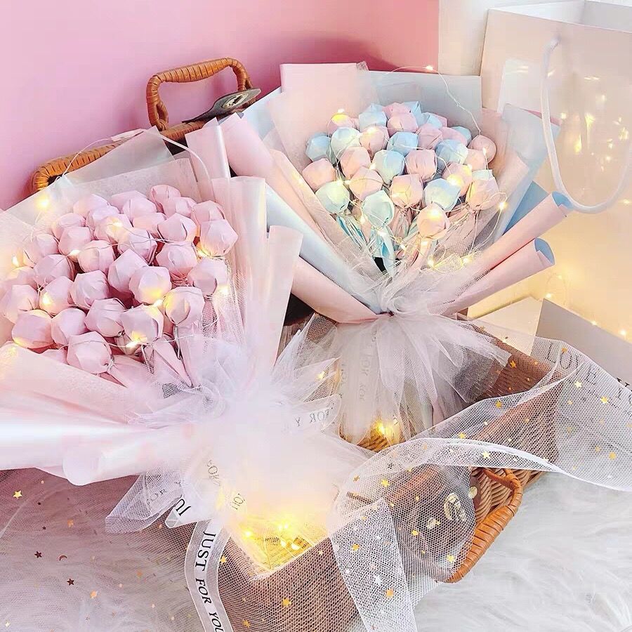 成品带灯糖果零食棒棒糖花束 多规格 网红零食真知棒 满天星手捧 520