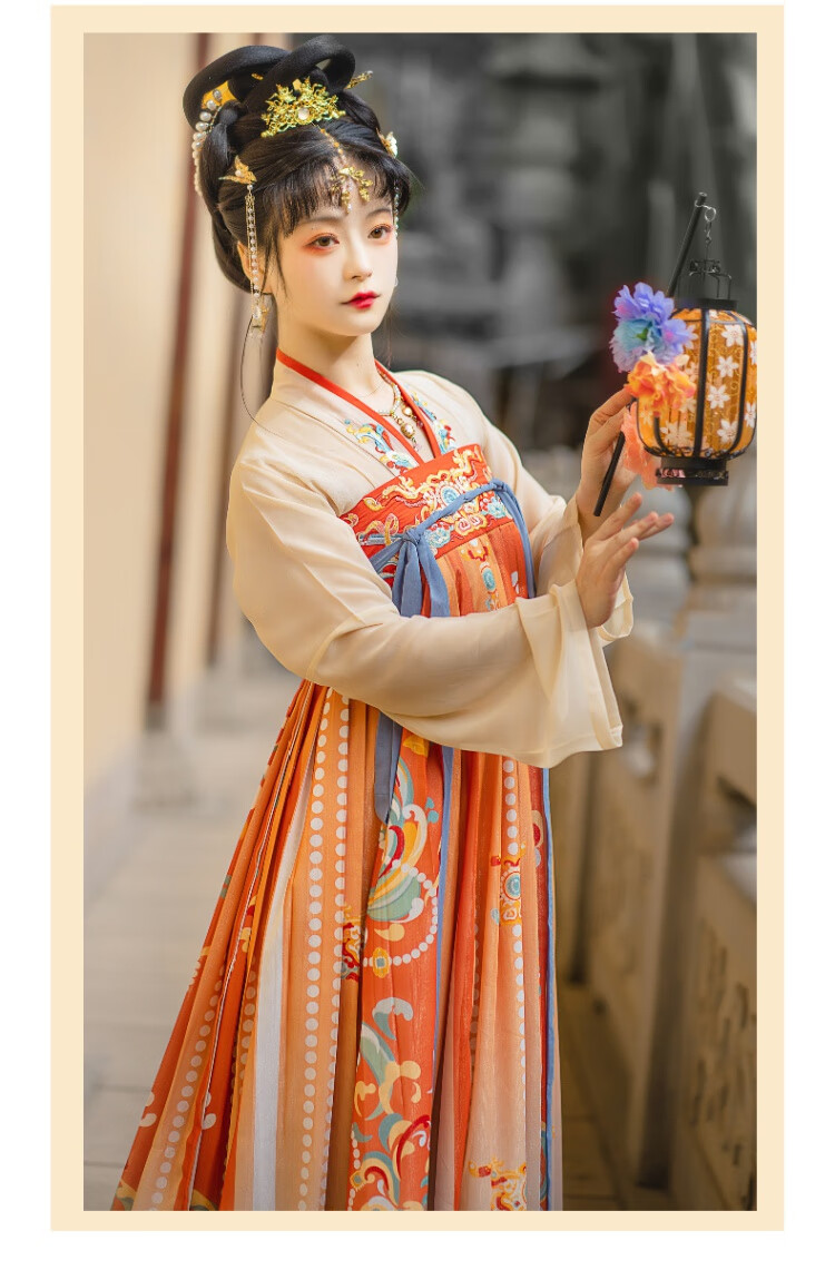 重回汉尚之华莲大唐钟灵记汉服女一片式齐胸襦裙大袖衫仙女裙日常汉服