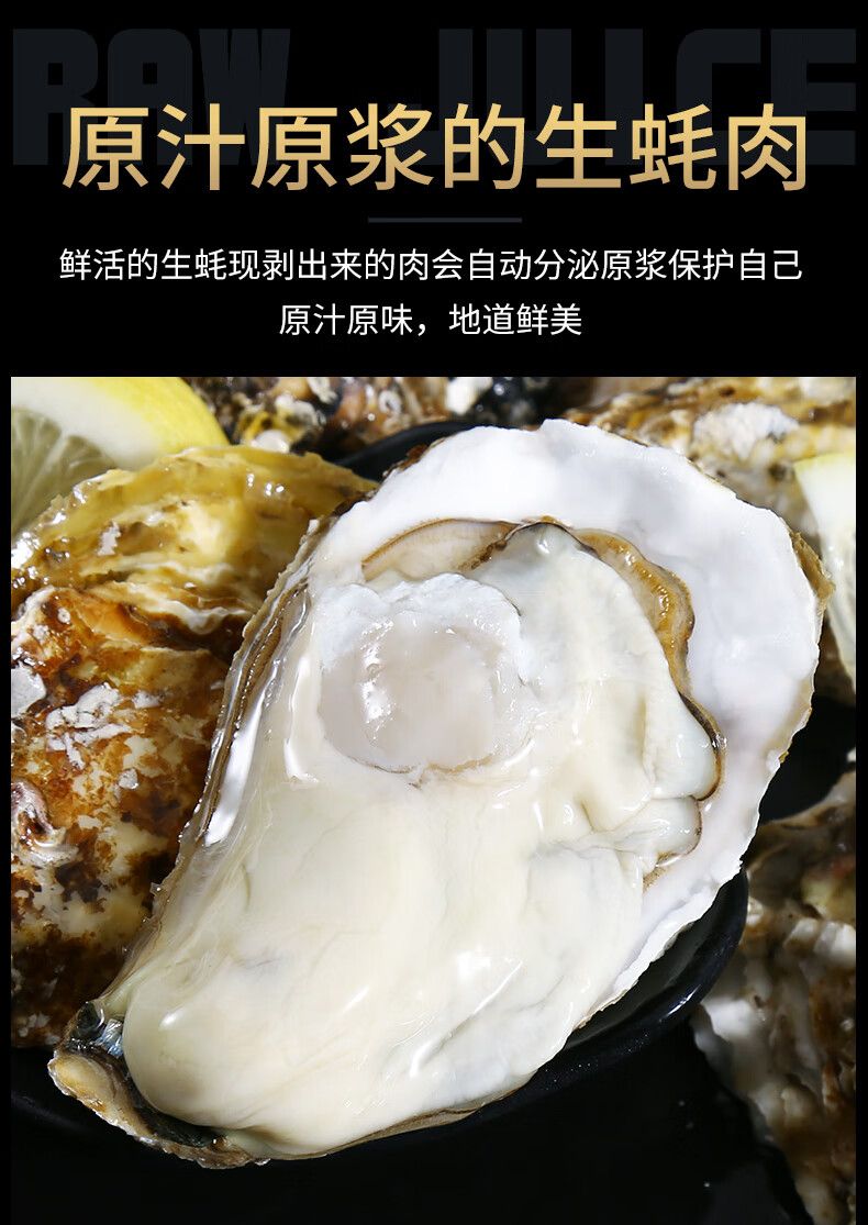 尚致青岛生蚝肉现剥去壳新鲜牡蛎海蛎子肉500g即食海鲜水产