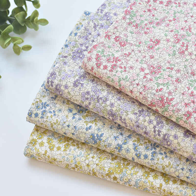 小碎花布料日本进口面料小林印花布可爱小碎花布料衣服裙子童装衬衫