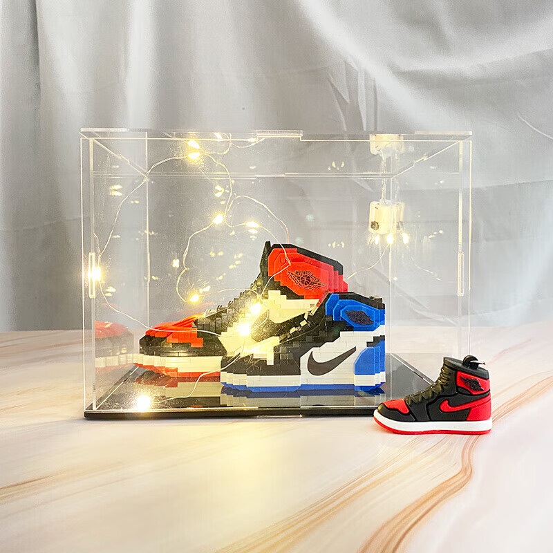 乐高(lego)积木aj鞋子礼盒装车摆件拼装蓝球鞋模型玩具男友手工生日