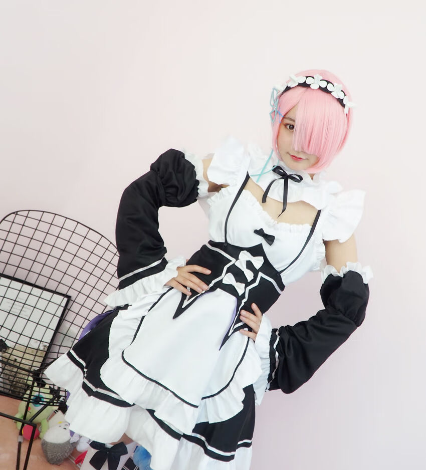 kigurumi全包紧身衣女pu装蕾姆cos服动漫拉姆雷姆女从零开始的异世界