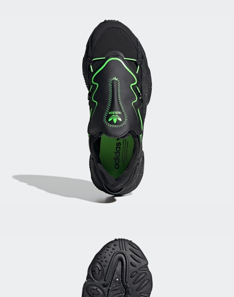 adidas阿迪达斯官网 三叶草 OZWEEGO 男子复古老爹鞋FZ1955 一号黑/一号黑/淡灰 41(255mm)