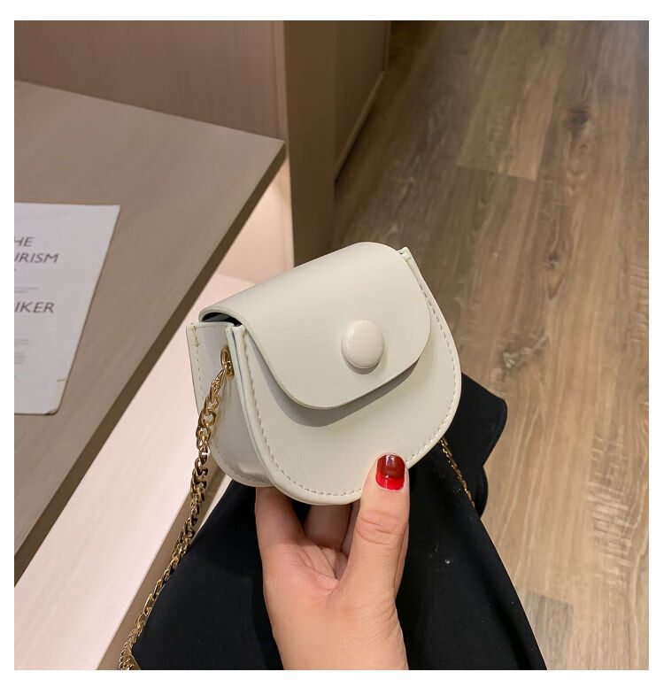 春夏少女迷你马鞍包包女新款2021韩版百搭chic链条小包单肩斜挎包小款