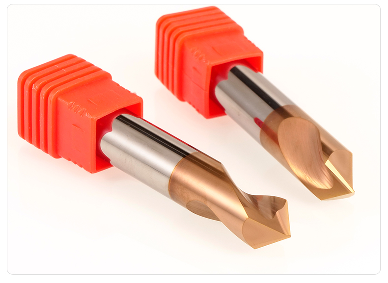 鎏金异彩钢用定点钻60度90度120倒角刀钨钢铣刀定心钻头合金定位钻