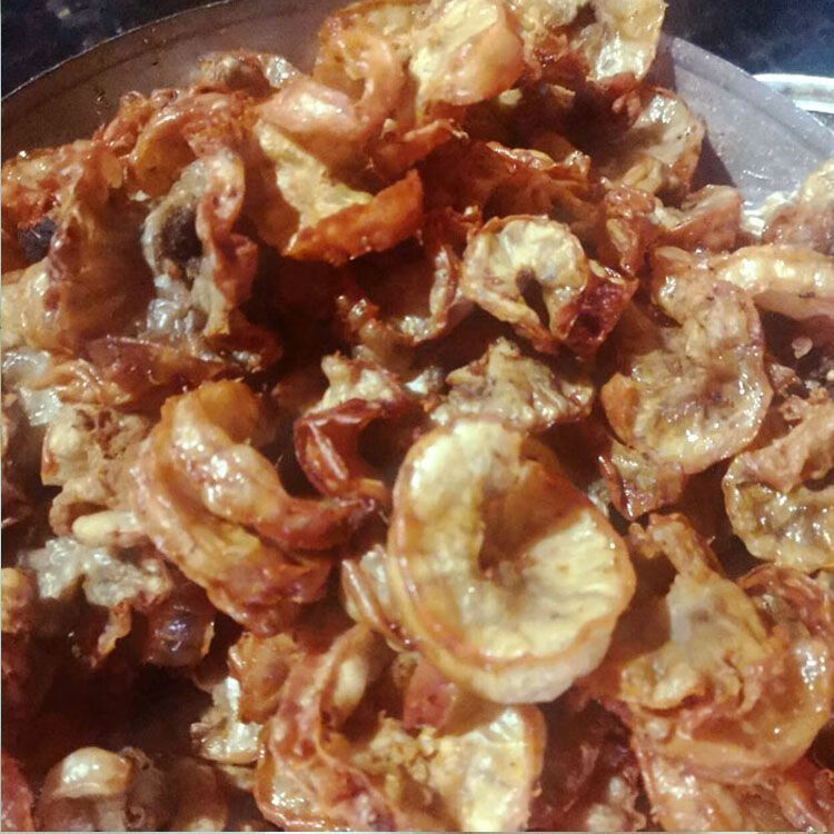 鸡冠油花油渣猪油渣油梭子花脂渣地区特产 油梭子250克 椒盐粉【图片