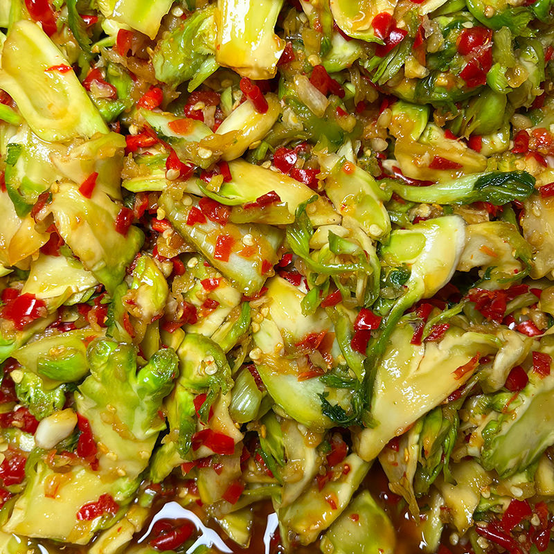 橙伯乐新上市当季腌儿菜新鲜脆嫩下饭菜娃娃菜香辣现做直发小菜儿菜1